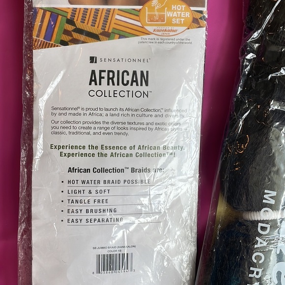 Sensationnel Jumbo Braid Hair Extensions African Collection Color 1B NEW - Picture 4 of 6
